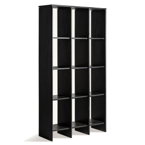 Etajera modulara neagra din lemn 210 cm Nara Ale Vical Home