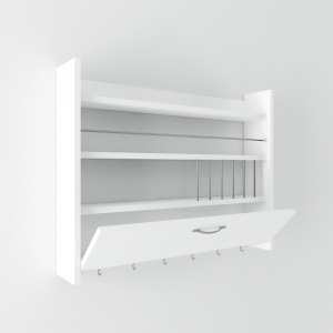 Etajera pentru bucatarie alba 65 cm Knott The Home Collection
