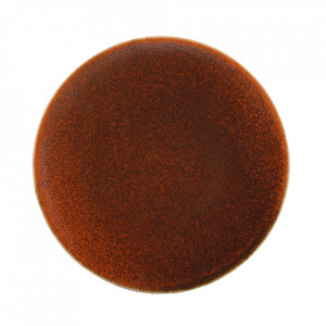 Farfurie intinsa portocalie/maro din portelan 27 cm Ash Aerts