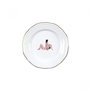 Farfurie pentru desert alba din ceramica 19 cm Seikantai Peach Seletti