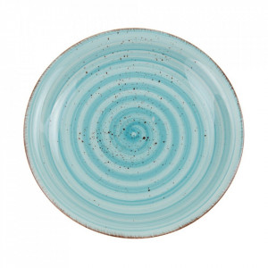 Farfurie pentru desert albastra din ceramica 19 cm Azul Denzzo
