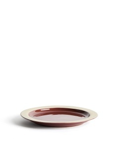 Farfurie pentru desert rosu burgund din ceramica 20 cm Doren Kave Home