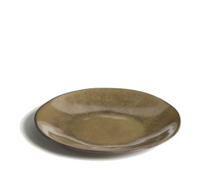 Farfurie pentru desert verde muschi din ceramica 27 cm Aderno Kave Home