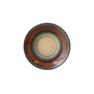 Farfurioara multicolora din ceramica 12 cm 70s Dark Roast HKliving