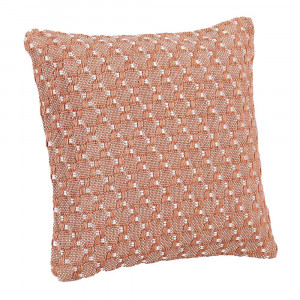 Fata de perna pentru exterior roz piersica din fibre sintetice 45x45 cm Bhajan Bizzotto