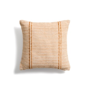 Fata de perna portocalie din fibre sintetice 45x45 cm Drati Kave Home