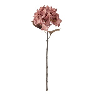 Floare artificiala roz din fibre sintetice 65 cm Hydrangea Bloomingville