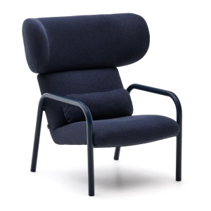 Fotoliu albastru din textil Inari Kave Home