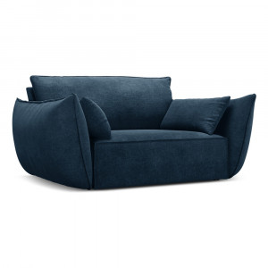 Fotoliu albastru din textil Kaelle Micadoni