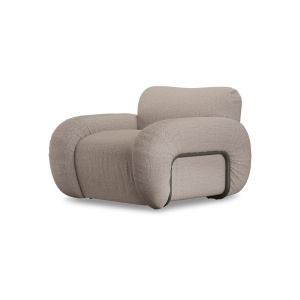 Fotoliu bej/cenusiu din textil Arc Sneak HKliving