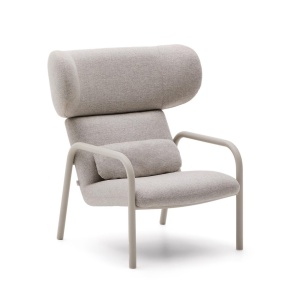 Fotoliu bej din textil Inari Kave Home