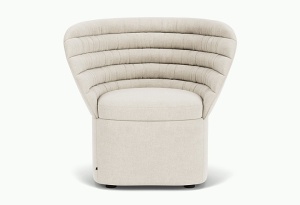 Fotoliu bej din textil Phoebe Soil natural - 01 FEST