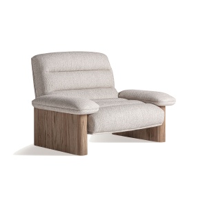 Fotoliu bej/maro din textil Jacquard Vical Home