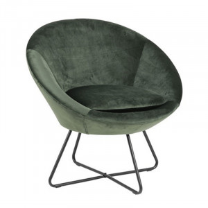 Fotoliu din textil verde padure Center Quiet Object