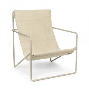 Fotoliu exterior crem din textil Desert Ferm Living