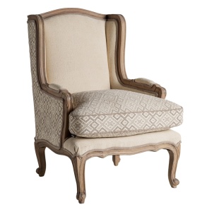 Fotoliu maro/bej din textil Tulle Vical Home