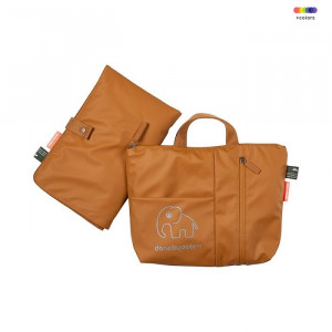 Geanta galben mustar din poliester pentru scutece Traveling Mustard Done by Deer