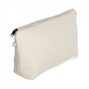 Geanta pentru cosmetice alba din bumbac organic Breisa Kave Home