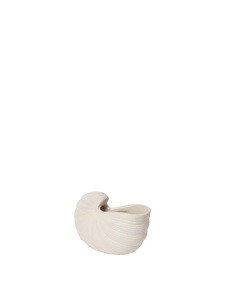 Ghiveci alb antic din ceramica 6x11 cm Shell Ferm Living