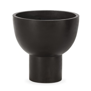 Ghiveci din ciment negru 60 cm Diane Thai Natura