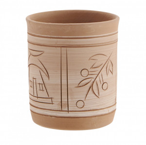 Ghiveci maro din ceramica 10 cm Luris Madam Stoltz