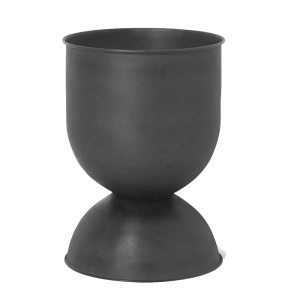 Ghiveci negru din metal 30 cm Hourglass Ferm Living
