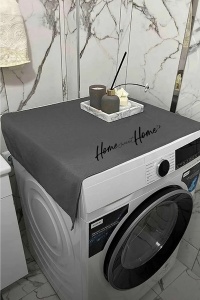 Husa pentru masina de spalat gri din material textil Vad The Home Collection