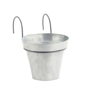 Jardiniera argintie din metal 16 cm Tory Madam Stoltz