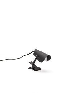 Lampa birou neagra din metal 16 cm Jula Kave Home