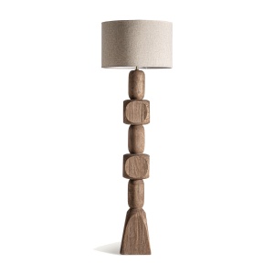 Lampadar crem/maro din lemn 164 cm Cogne Vical Home