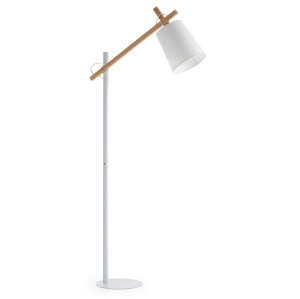 Lampadar din metal alb166 cm Kosta Kave Home
