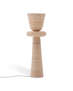Lampadar maro din metal 140 cm Neuda Kave Home
