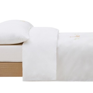 Lenjerie pat copii alba din bumbac 30x60 / 70x140 cm Milu Kave Home