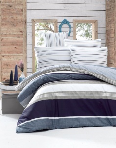 Lenjerie pat multicolora din bumbac Savoy Double The Home Collection