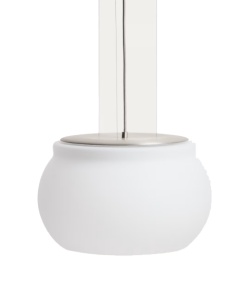 Lustra alba din sticla Idela Leruna 40 Kave Home
