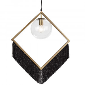 Lustra aurie/neagra din metal Sin Thai Natura