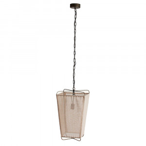 Lustra crem din fibre naturale Urseja Vical Home