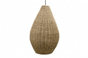 Lustra maro din ratan 52 cm San Agnes Pear Versmissen