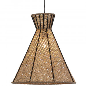 Lustra maro/neagra din ratan Bell Thai Natura