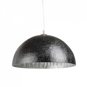 Lustra neagra/argintie din metal si fibra de sticla Iri Glow Invicta Interior
