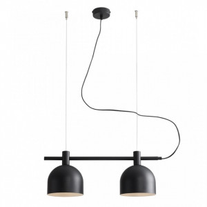 Lustra neagra din metal cu 2 becuri Beryl Quiet Object