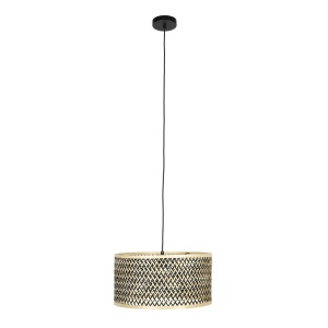 Lustra neagra/maro din bambus Isla Large The Home Collection