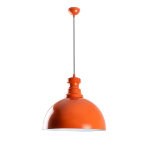 Lustra portocalie din metal Kure L The Home Collection