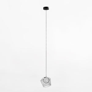 Lustra transparenta din metal Colore Zuma Line