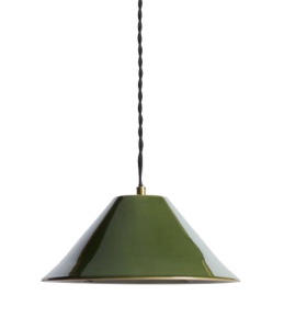 Lustra verde din ceramica Idela Ceren Kave Home