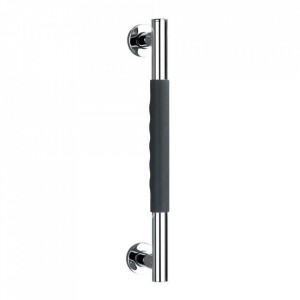 Maner pentru perete baie argintiu/negru din metal 5x40 cm Secura Wenko