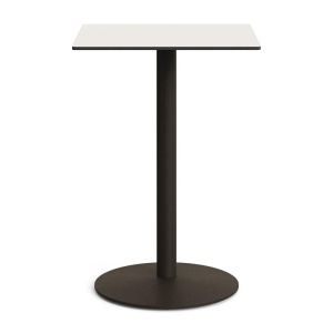 Masa bar exterior alba/verde din metal 70x70 cm Esilda Kave Home