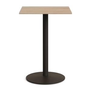 Masa bar exterior maro deschis/neagra din metal 70x70 cm Esilda Kave Home