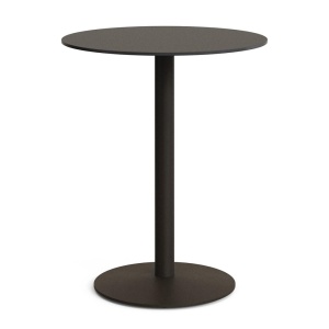 Masa bar exterior neagra/verde din metal 80 cm Esilda Kave Home
