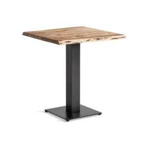 Masa bar maro/neagra din lemn 70x70 cm Tinjat Vical Home